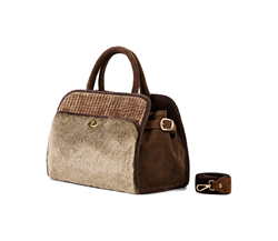 SHARON FUR VELLUTO CON APPLICAZIONE TEDDY N01 TESTA DI MORO